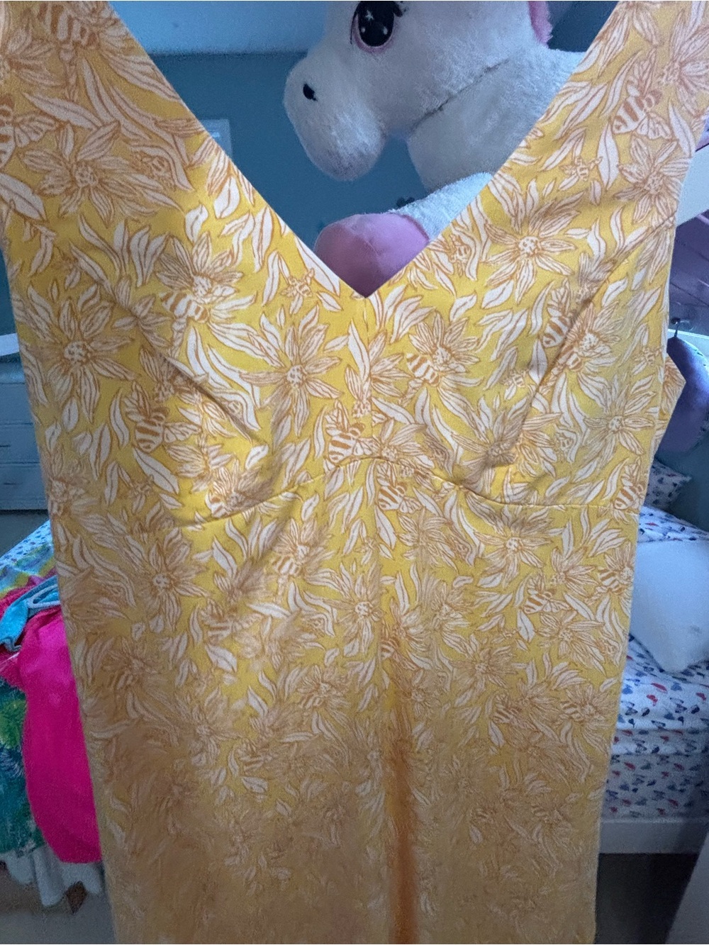 Lilly Pulitzer Avlyn Maxi Dress Honeycomb Hideaway Engineered, Like New - Picture 9 of 10